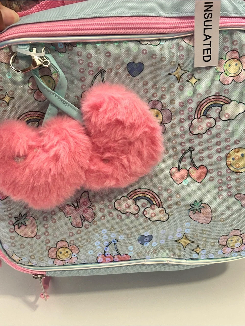 Adorable Kids Sequin Backpack with stationary set and Lunch Bag NWT
